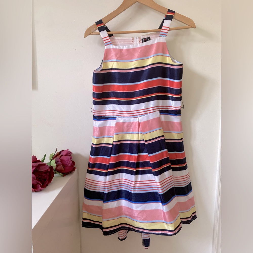 Half up Half down Multi Color Dress